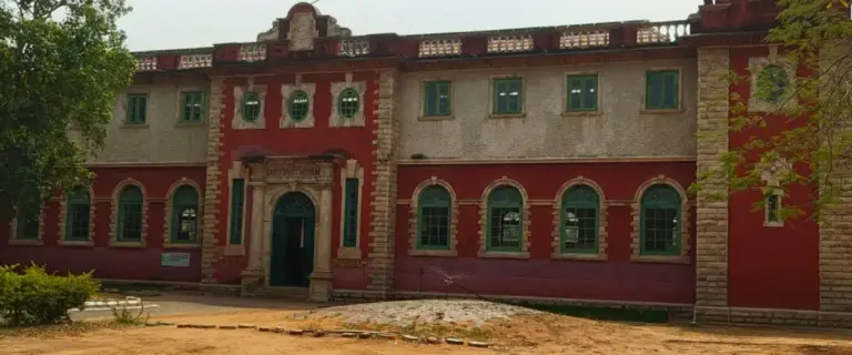 Exterior view of Gass Forest Museum in Coimbatore showcasing historic colonial-era architecture and heritage forest museum building