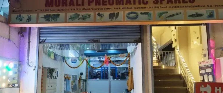 Murali Pneumatics Coimbatore storefront, authorized FESTO pneumatic products dealer and industrial spares supplier