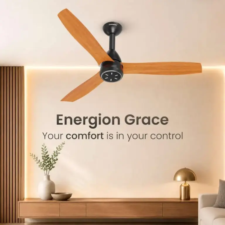 Crompton Energion Grace 1200mm Ceiling Fan - Light Pinewood