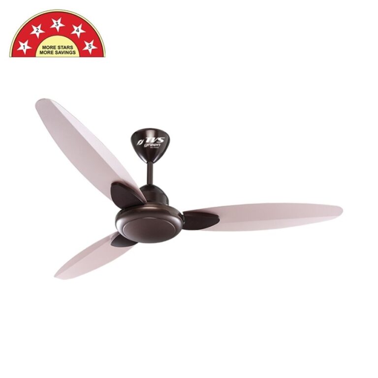 Lucas TVS Green Nova BLDC Ceiling Fan 1200mm 35W (Green Sense+ Series, Floral, Soundless)